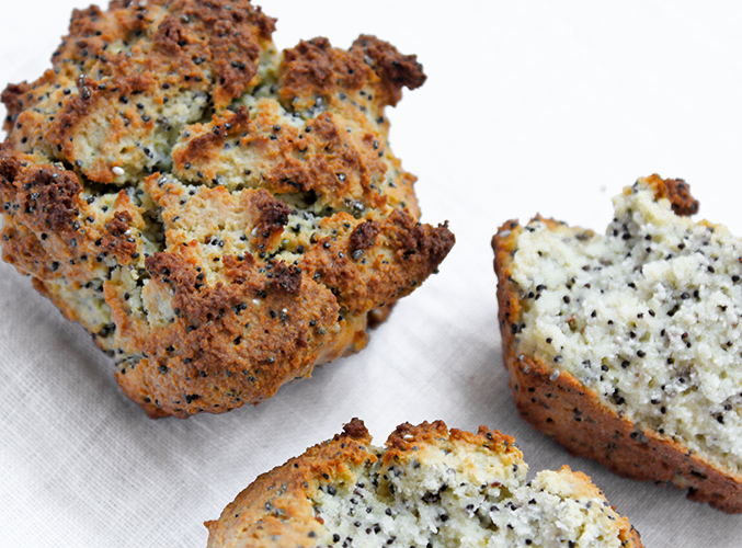 Zitrone Mohn Muffins zuckerfrei ketogen Rezept